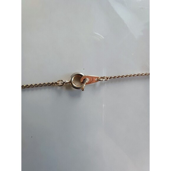 Vtg Estate Avon Beige Cross Necklace Religious Pendant - Picture 3 of 8